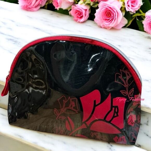 Lancôme 3for20 Patent Floral Makeup Bag Pouch Case - Picture 1 of 10
